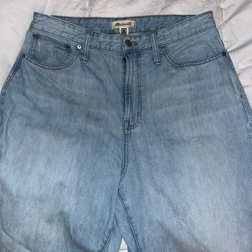 Madewell Sky Blue Wide Leg Jeans